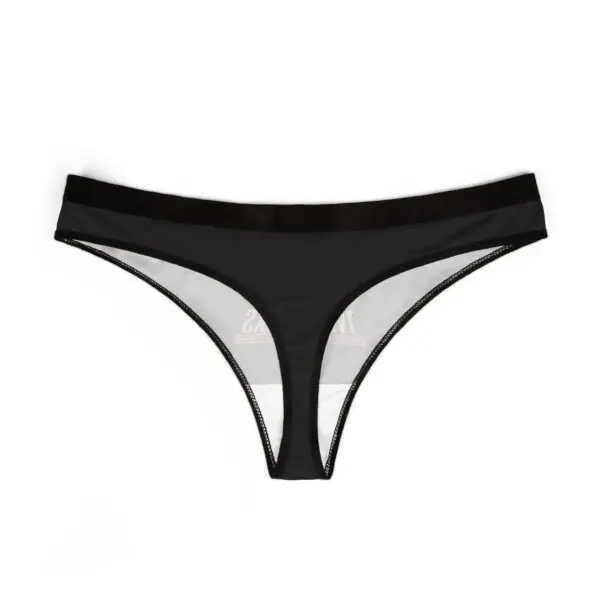 Black women's bikini-style underwear on display.