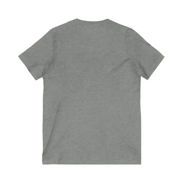 Grey t-shirt back view on white background.