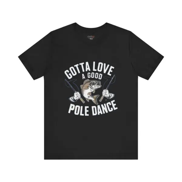 Fishing-themed t-shirt with humorous text.
