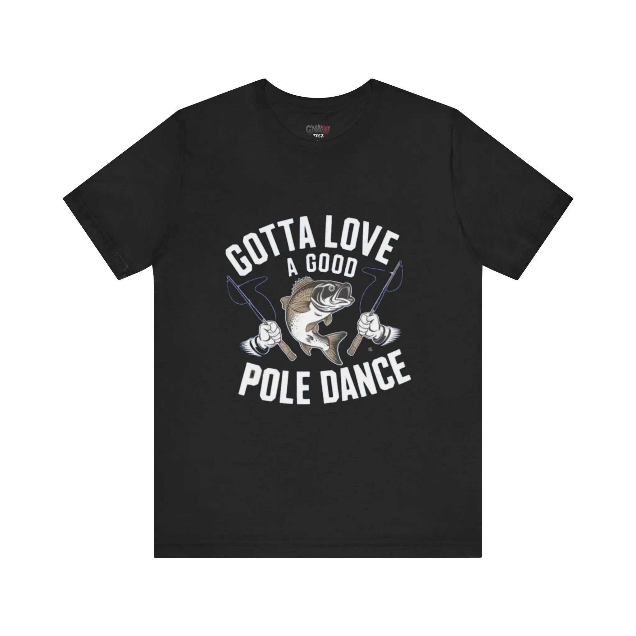 Fishing-themed t-shirt with humorous text.