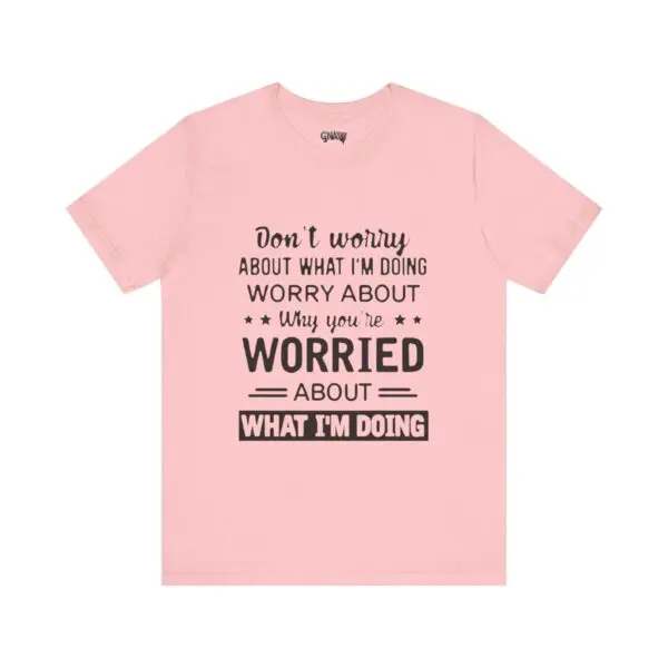 Pink t-shirt with motivational quote design.