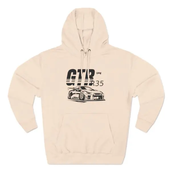 Hoodie featuring GTR R35 car illustration.