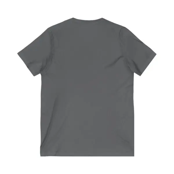 Gray T-shirt back view on white background.